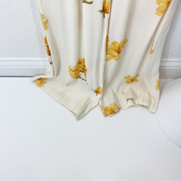 Reformation Cozumel Jumpsuit in TANGIERS Floral White Ruffle Size 6 - Picture 6 of 8